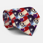 paars hart stropdas (Opgerold)