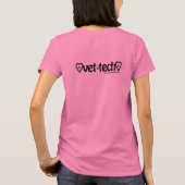Paars hart vet t-shirt (Achterkant)