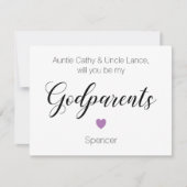 Paars hart... zal jij mijn ouders voorstellen? kaart (Voorkant)