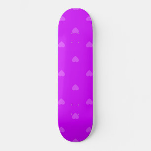 Paars hartenpatroon persoonlijk skateboard
