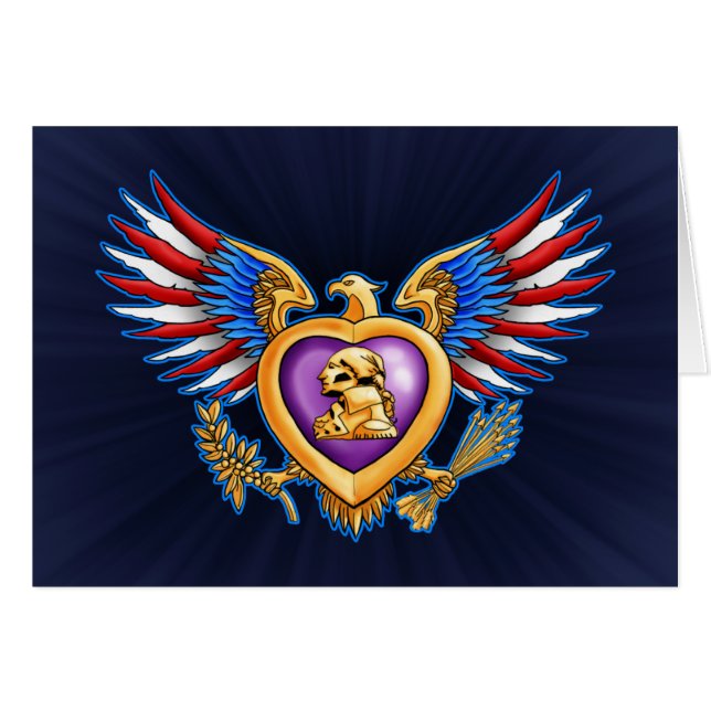 Paars hartontwerp (Voorkant Horizontaal)