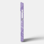 Paars hartpatroon Case-Mate iPhone case (Achterkant / Links)