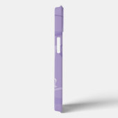 Paars hartpatroon Case-Mate iPhone case (Achterkant / Rechts)