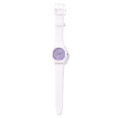 Paars hartpatroon horloge (Bandje)