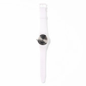 Paars hartpatroon horloge (Achterkant)