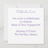 Paars hartpatroon kaart (Achterkant)