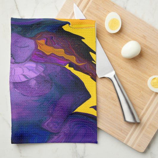 Paars Haze Kitchen Towel Theedoek (Quarter Fold)