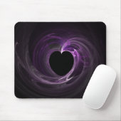 Paars Heart Fractal Mousepad Muismat (Met muis)