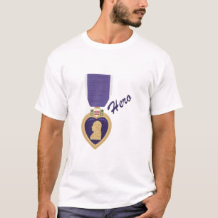 Paars Heart Hero T-shirt