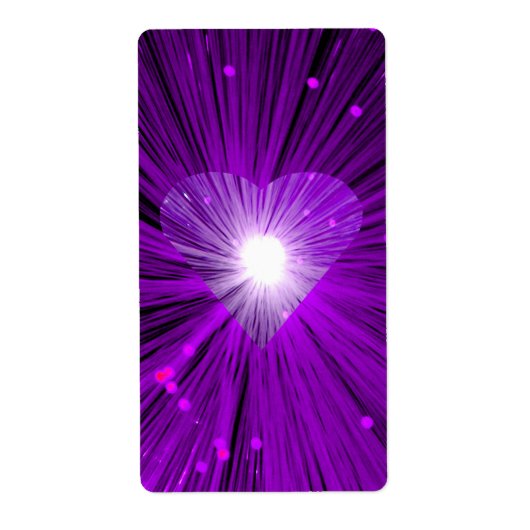 Paars Heart label (Voorkant)