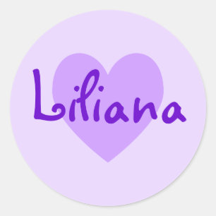  Paars Heart Lavender Ronde Sticker