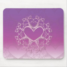 Paars Heart Mousepad Muismat