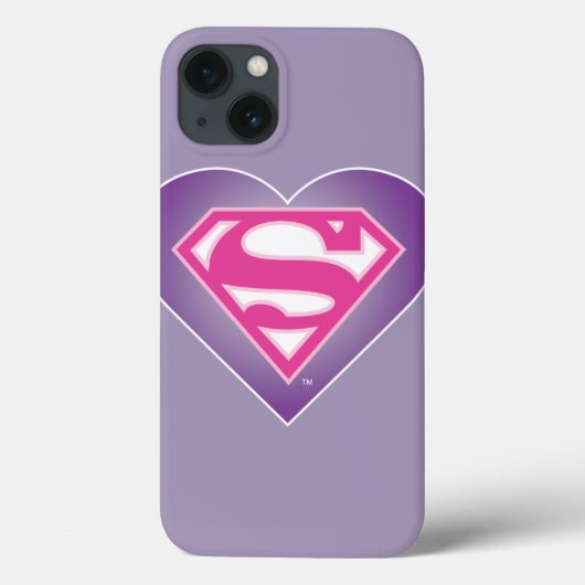 Paars Heart S-Shield Case-Mate iPhone Case (Achterkant)