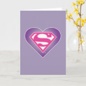 Paars Heart S-Shield Kaart (Gele Bloem)