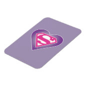 Paars Heart S-Shield Magneet (Linkerzijde)