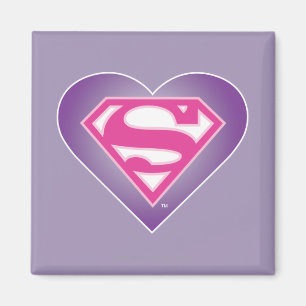 Paars Heart S-Shield Magneet