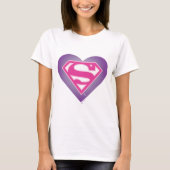 Paars Heart S-Shield T-shirt (Voorkant)