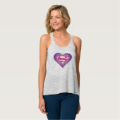 Paars Heart S-Shield Tanktop (Volledige Voorkant)
