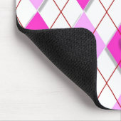 Paars Hearts Argyle Muismat (Hoek)