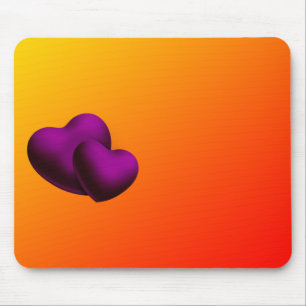Paars Hearts Mousepad Muismat
