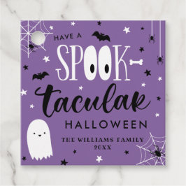 Paars hebben een Spooktaculaire Halloween Bedankjes Labels