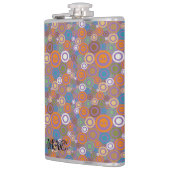 Paars hedendaagse schedels heupfles (Links)