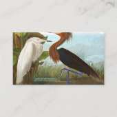 Paars Heron door John James Audubon Visitekaartje (Voorkant)