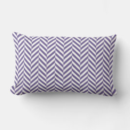 Paars Herringbone Chevron Patroon Buitenkussen