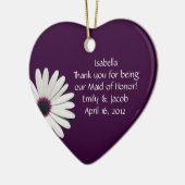 Paars het Gepersonaliseerde Ornament van Daisy (Links)