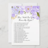 paars Hoe goed ken je de bruid? Kaart (Voorkant)