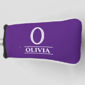 Paars Hoesje van de Putter Golfheadcover (Voorkant)
