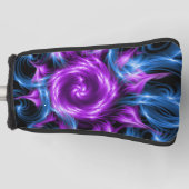 Paars Hoesje voor wervelontwerp Golfheadcover (Voorkant)