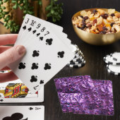 Paars hologrampapier speelkaarten (Insitu)