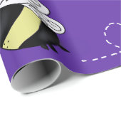 Paars Hommeltje Cadeaupapier (Rol Hoek)