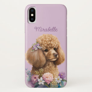 Paars Hondenliefhebber met handmatige afwerking Case-Mate iPhone Case