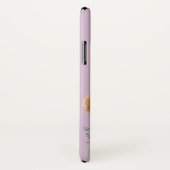 Paars Hondenliefhebber met handmatige afwerking Case-Mate iPhone Case (Achterkant / rechts)