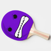 Paars hoofd tafeltennisbatje (Zijkant)