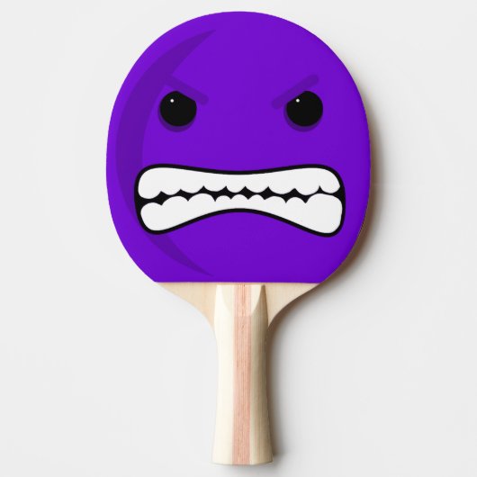 Paars hoofd tafeltennisbatje (Voorkant)