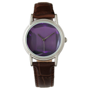 Paars horloge, Amethyst Gemstone Horloge