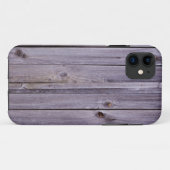 Paars hout Case-Mate iPhone case (Achterkant (horizontaal))