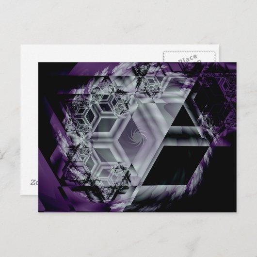 Paars Hue Briefkaart (Voorkant / Achterkant)