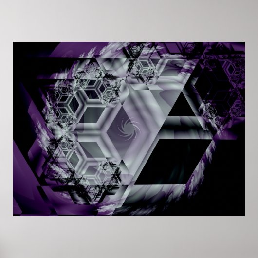 Paars Hue Poster (Voorkant)