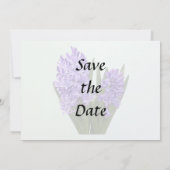 Paars Hyacint Duo Save The Date (Achterkant)