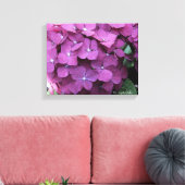 Paars Hydrangea Blooms Canvas (Insitu (Woonkamer))