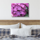Paars Hydrangea Blooms Canvas (Insitu (Slaapkamer))