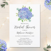 Paars Hydrangea Bouquet Botanisch Vrijgezellenfees Kaart