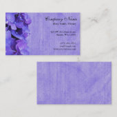 Paars Hydrangea Flower Custom Visitekaartje (Voorkant / Achterkant)