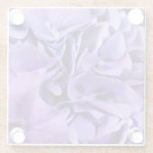 Paars Hydrangea Glass Onderzetter (Achterkant)