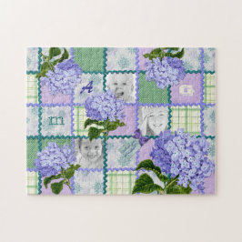 Paars Hydrangea Instagram Foto Kilt Collage Legpuzzel