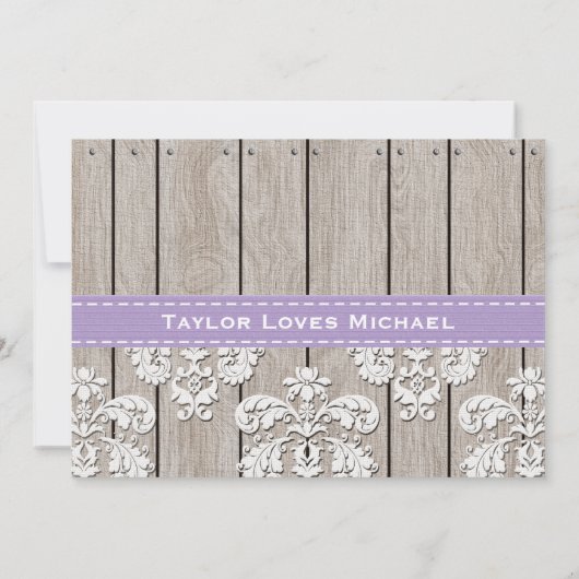 Paars Hydrangea Monogram Mason Jar Vrijgezellenfee Kaart (Achterkant)